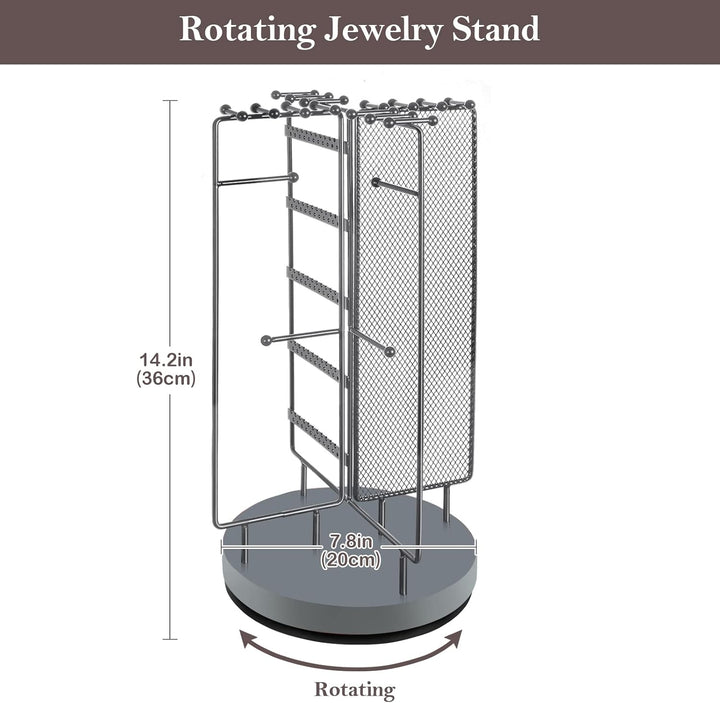 ProCase Schmuckständer Drehbarer Schmuckhalter Schmuckbaum Schmuckstander Jewelry Stand für Ohrring