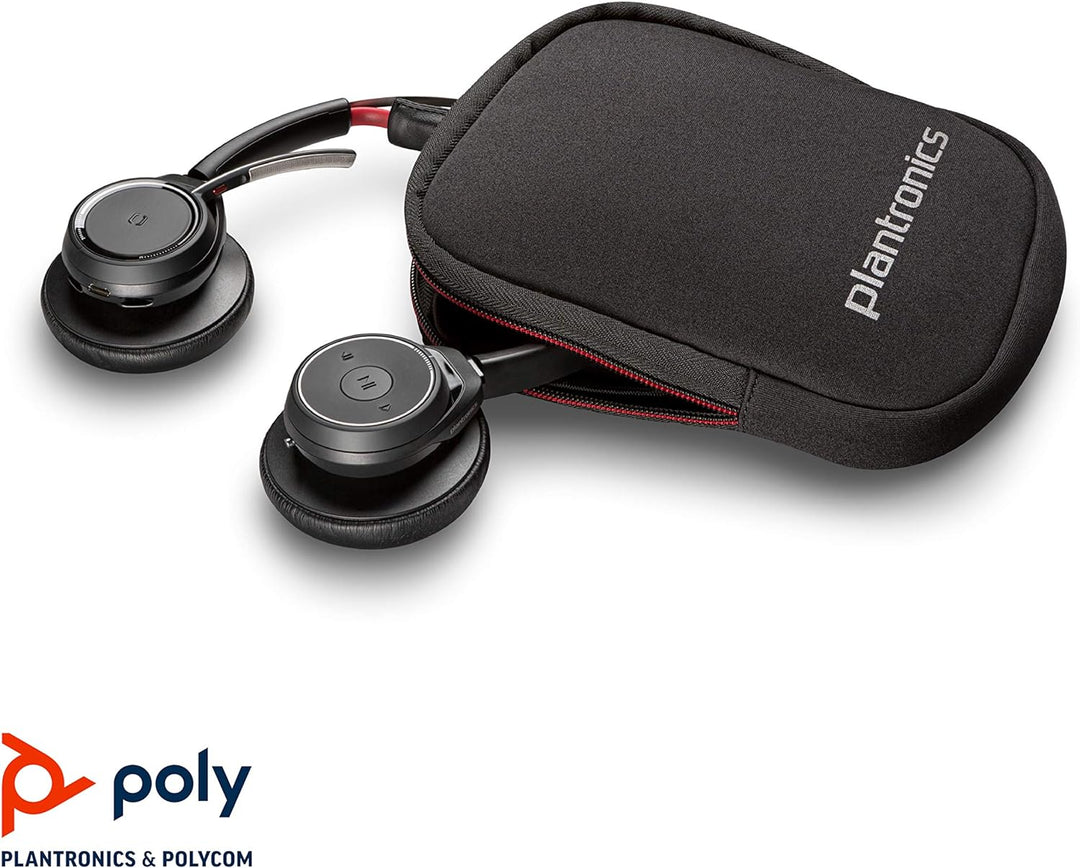 Poly - Voyager Focus UC (Plantronics) - Bluetooth Dual-Ear (Stereo) Headset mit Bügelmikrofon - USB-
