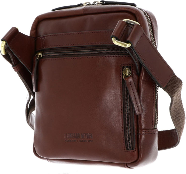 Leonhard Heyden Cambridge Umhängetasche Leder 18 cm Redbrown, Redbrown