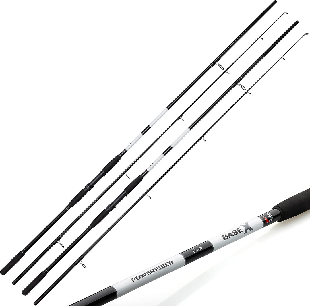 D-A-M Karpfen Set komplett Carp-X - Angelset 2 Karpfenruten + 2 Rollen 3,00 m