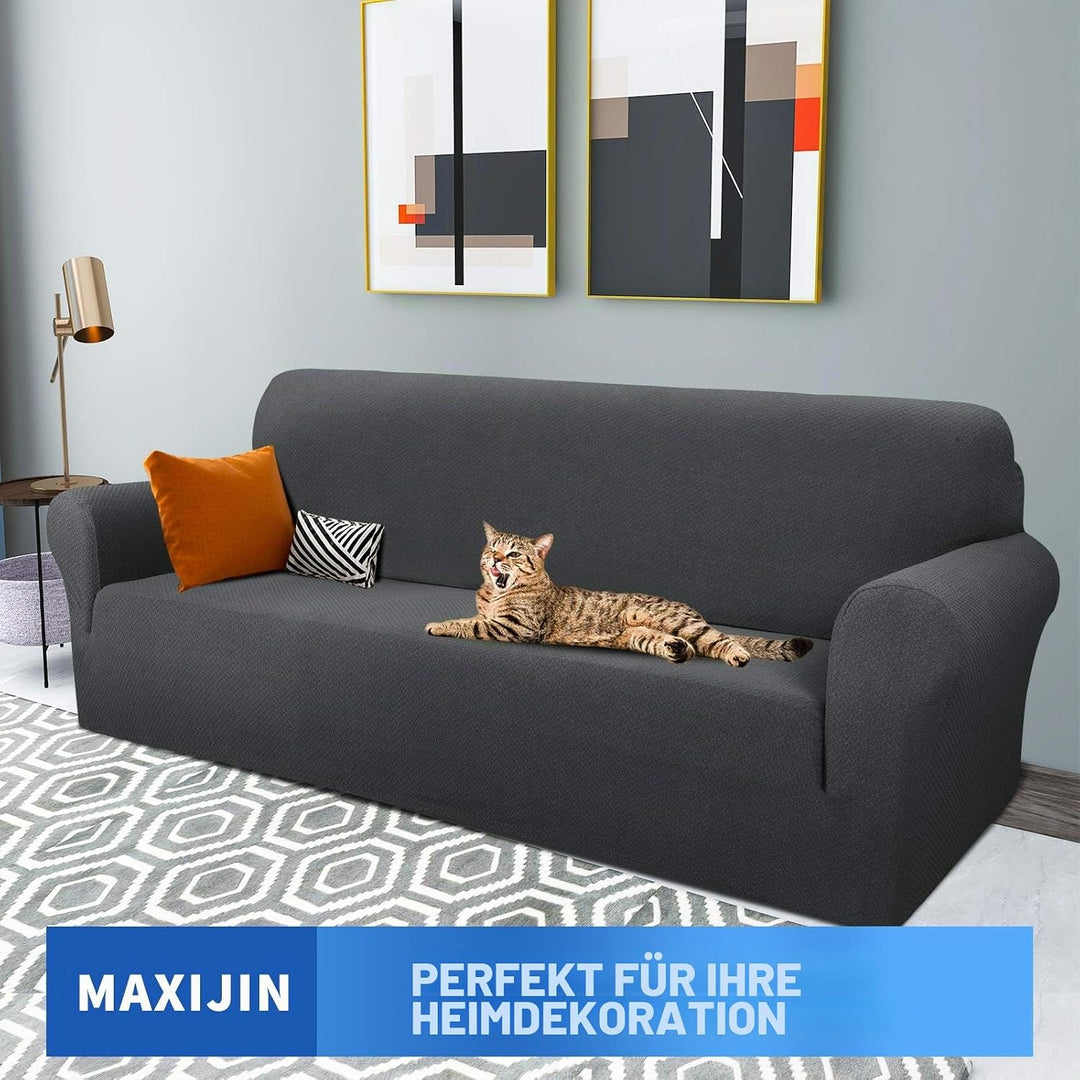 MAXIJIN Creative Jacquard Extra grosse Couchbezüge für 3- oder 4-Sitzer, super Dehnbare rutschfeste