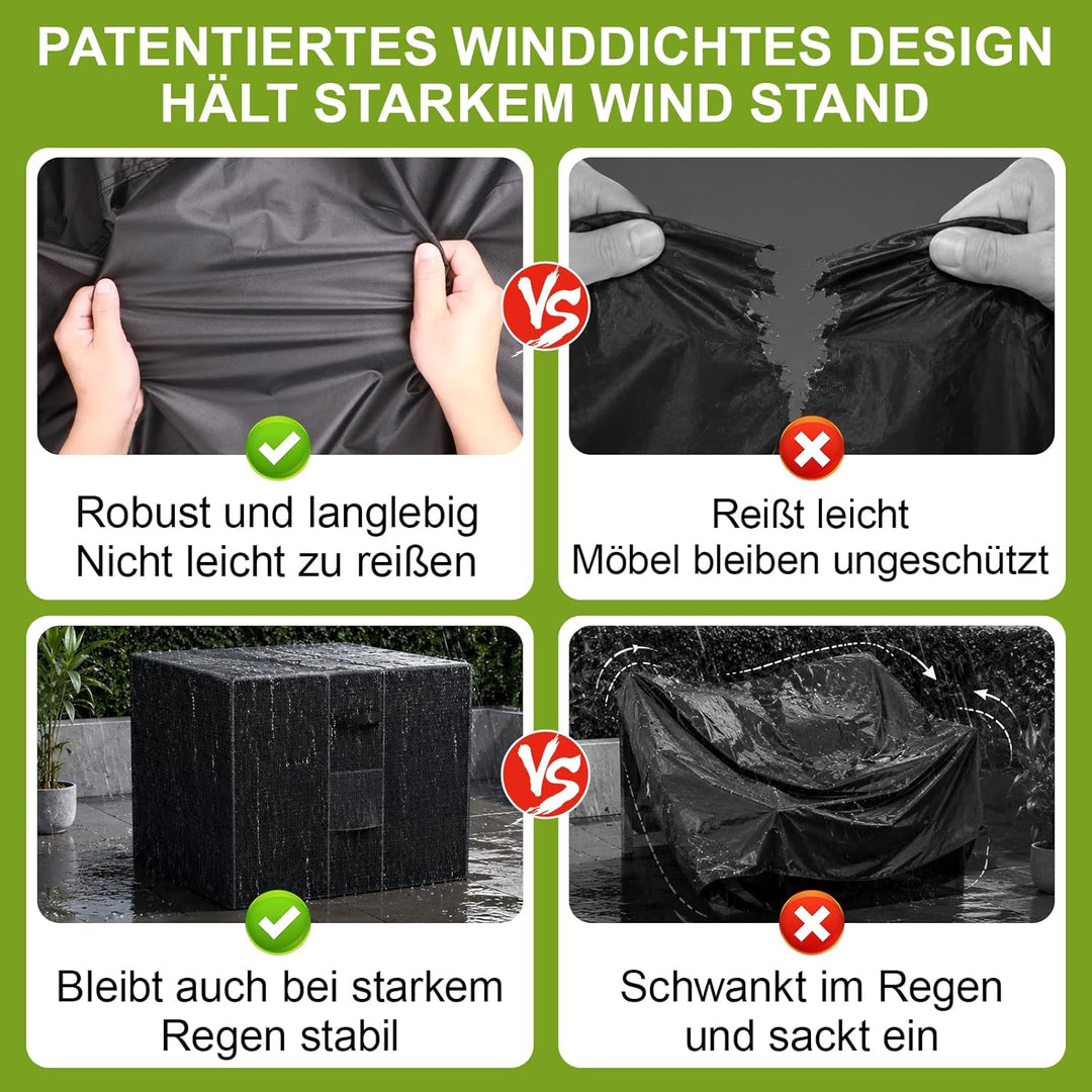 Abdeckung für Gartenmöbel 80x80x80 Gartenmöbel Abdeckung Schutzhülle Sitzgarnituren Gartentische und