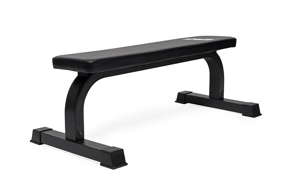 VirtuFit Flache Fitnessbank - Trainingsbank - Schwarz