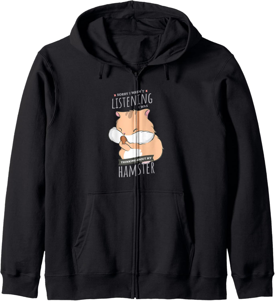 Thinking About My Hamster Cooler Nager Kapuzenjacke