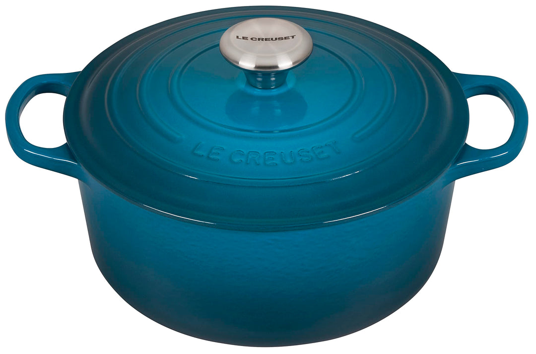 Le Creuset Signature Gusseisen-Bräter mit Deckel, Ø 24 cm, Rund, Für alle Herdarten und Induktion ge