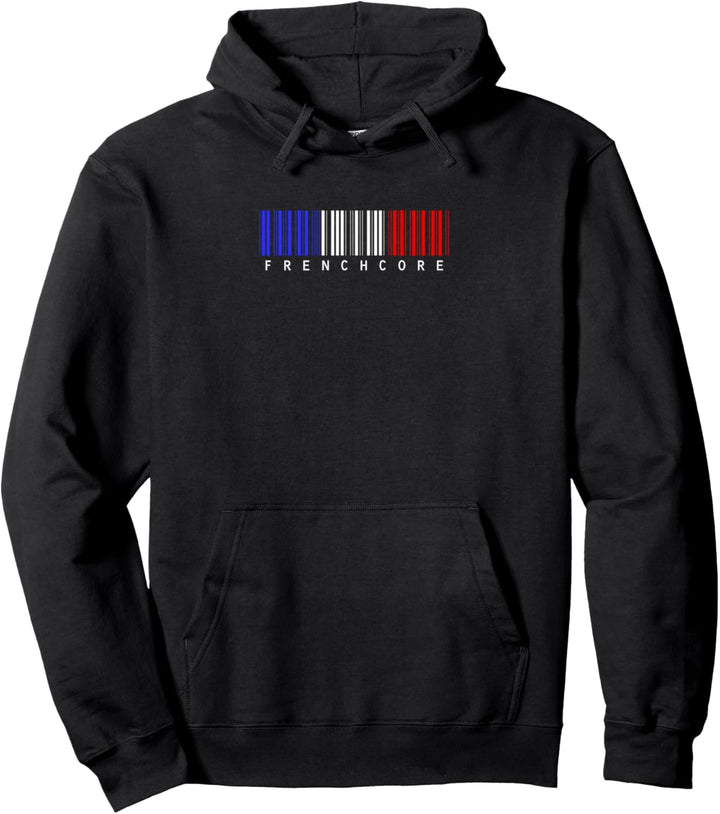Frenchcore Hardcore Strichcode Festival Gabber Rave, French Pullover Hoodie