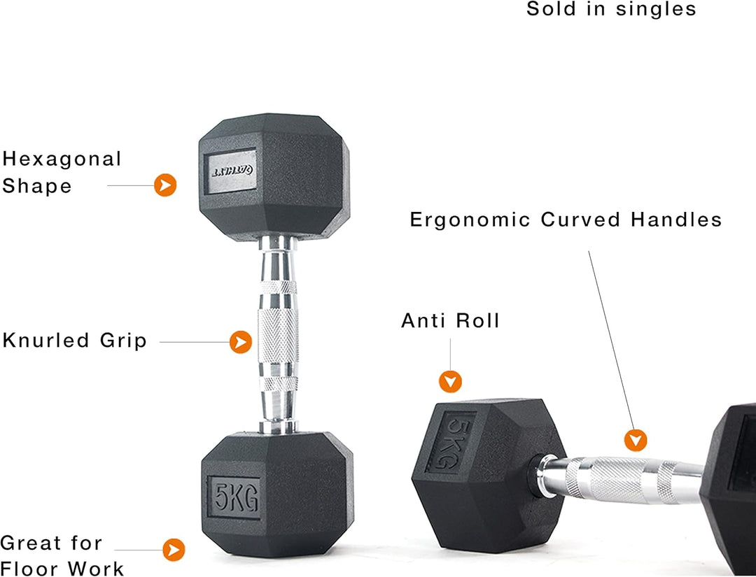 Athlyt - Hex Dumbbell 10 Kilogramm, 10 Kilogramm