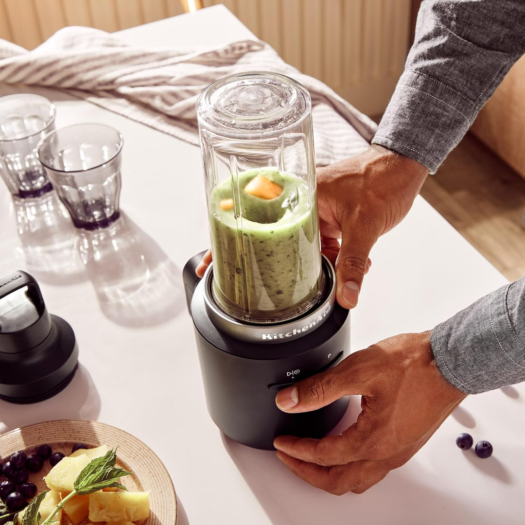 KitchenAid Kabelloser Personal Blender - Go Cordless - 473 ml BPA-freier Becher - Pulse-Taste - Edel