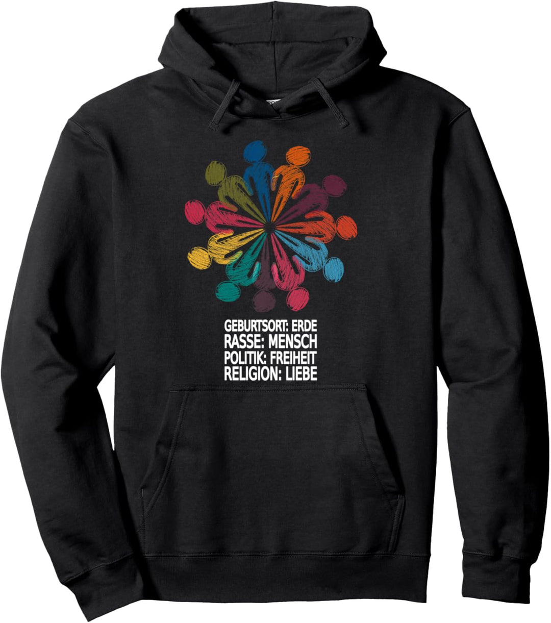 Schönes Geschenk "gegen Rassismus" Pullover Hoodie