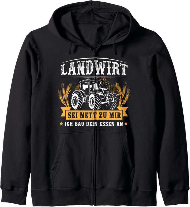 Tracktor Bauer Trecker Geschenk Landwirt Kapuzenjacke