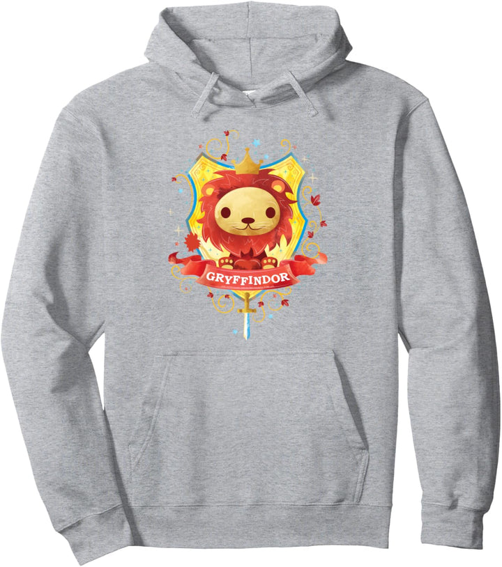 Harry Potter Watercolor Gryffindor Crest Pullover Hoodie
