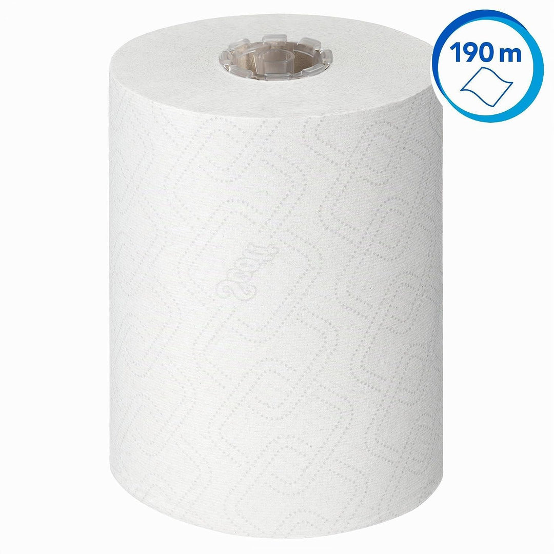 Scott Essential Slimroll Rollenhandtücher 6695 – Rollenpapiertücher – 6 x 190 m Papiertuchrollen, we