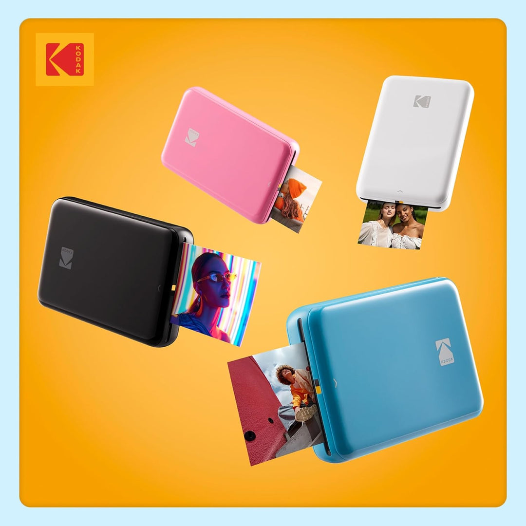 KODAK Step Sofortbilddrucker mit Bluetooth/NFC, Zink-Technologie App für iOS und Android (Blau) Gesc