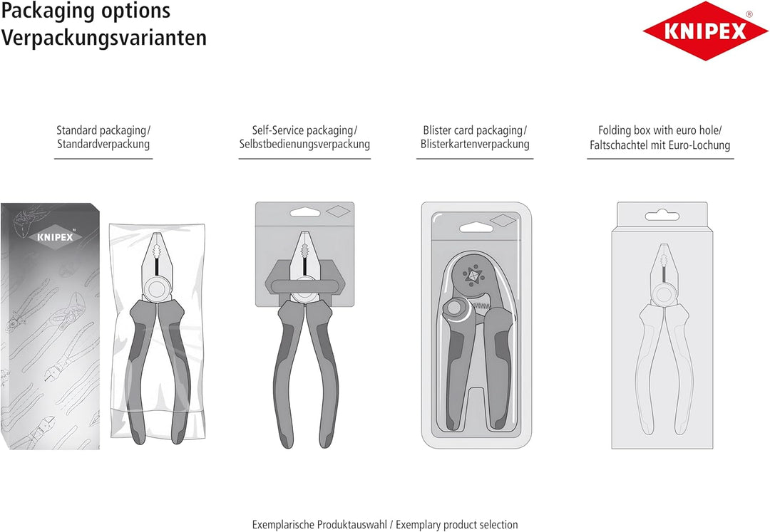 Knipex Kabelschneider (Ratschenprinzip) schwarz lackiert, isoliert mit Mehrkomponenten-Hüllen, VDE-g