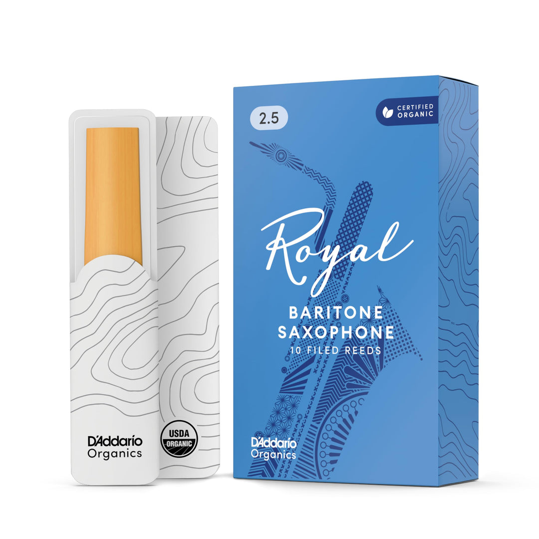Royal Blätter für Baritonsaxophon Stärke 2.5 (10 Stück), Stärke 2.5
