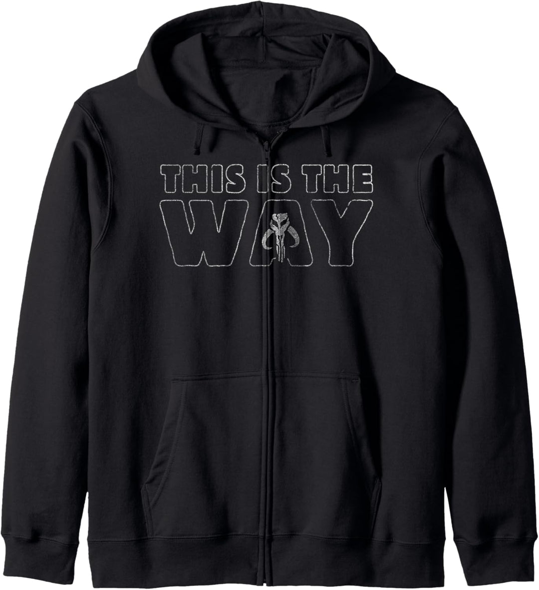 Star Wars Mandalorian Mythosaur Skull Text This Is The Way Kapuzenjacke