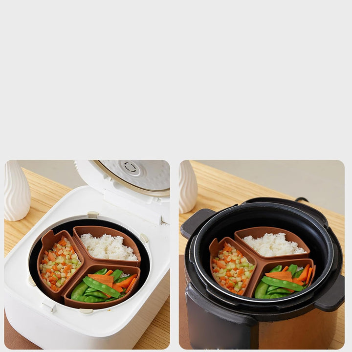 Silikon -Eintopf -Pot -Liner, Slow Cooker -Trenner Silikoneinsätze - Geteilter Eintopf Pot Insert -