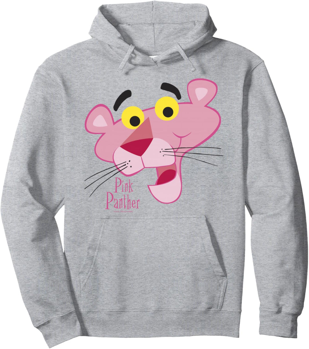Pink Panther Face Portrait Pullover Hoodie