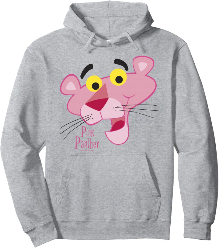 Pink Panther Face Portrait Pullover Hoodie