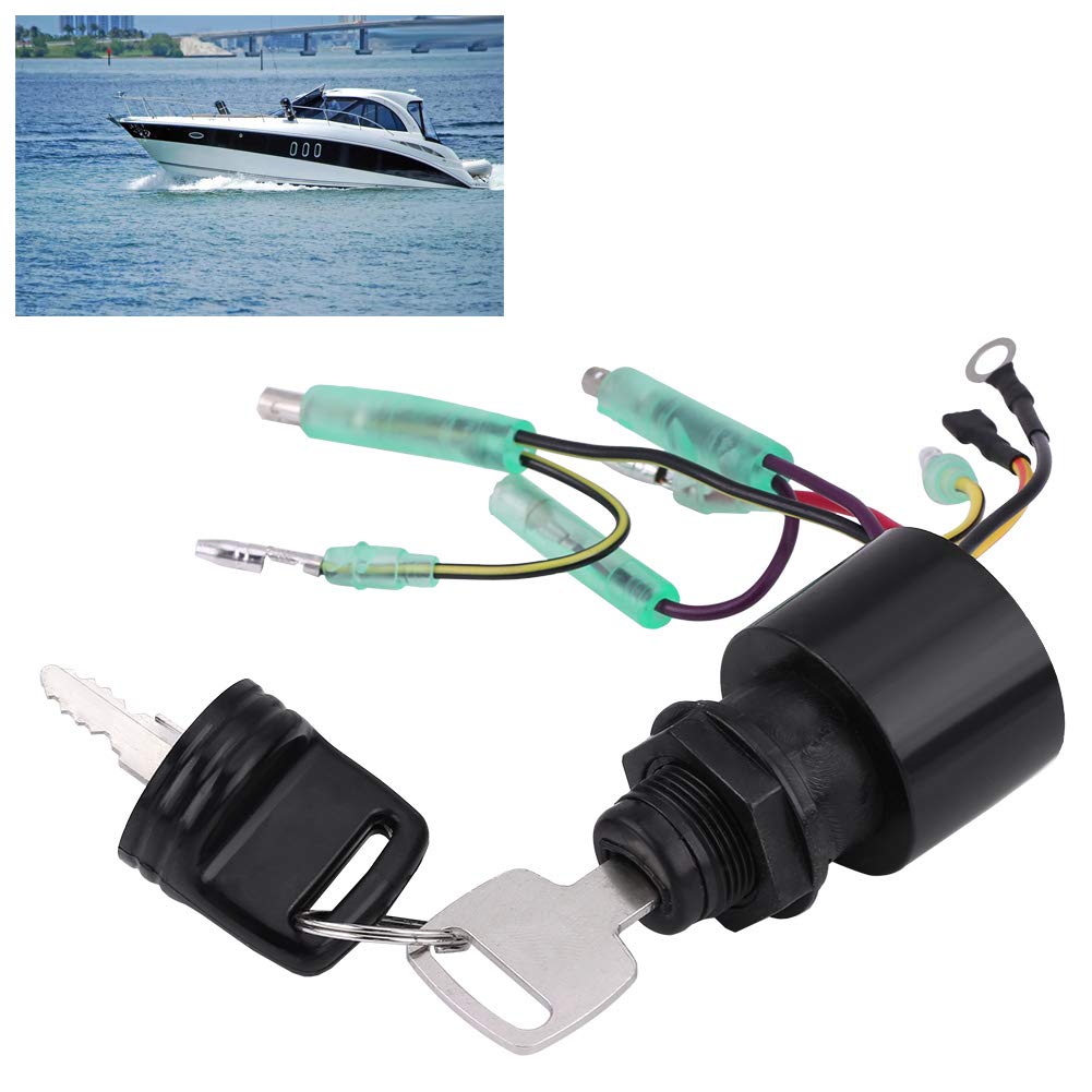 Zündschloss, Boat Zündschlüsselschalter Baugruppe für Outboard Remote Control Box 87-17009A5