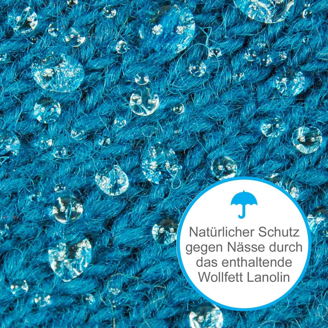 Damen Gestrickte Pulswärmer Modell Lenna Anthrazit, Anthrazit