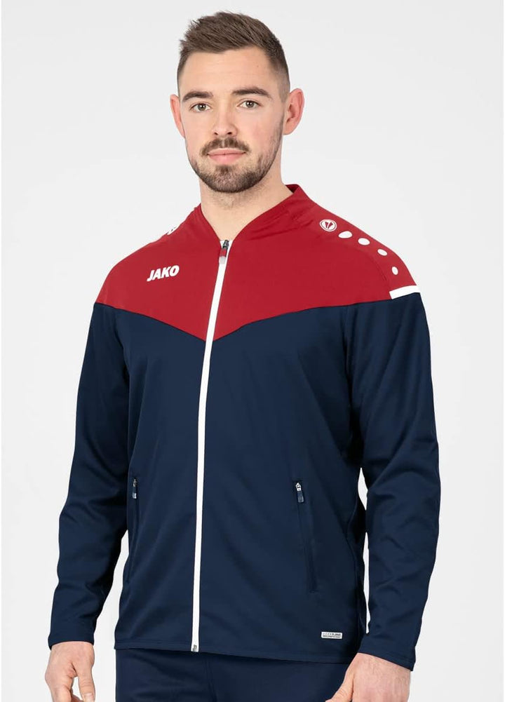 JAKO Herren Champ 2.0 Präsentationsjacke S Marine/Neongelb, S Marine/Neongelb