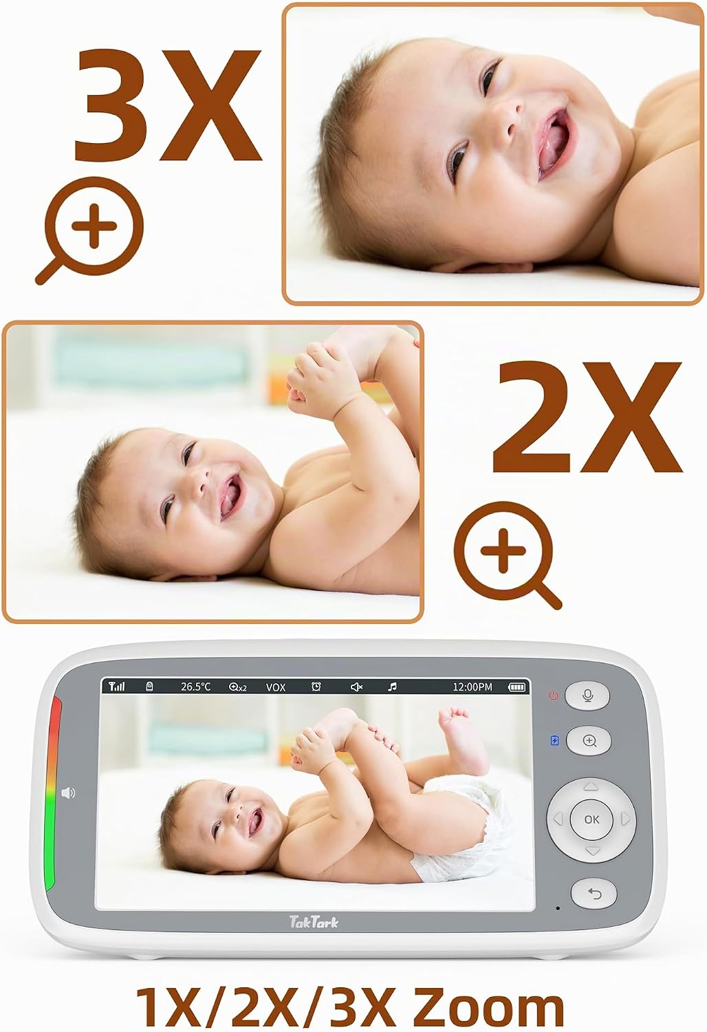 TakTark Babyphone mit Kamera, 5&