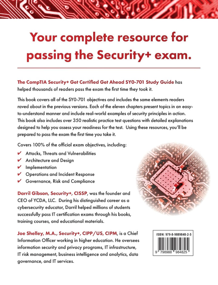 CompTIA Security+ Get Certified Get Ahead: SY0-701 Study Guide, Gebundenes Buch