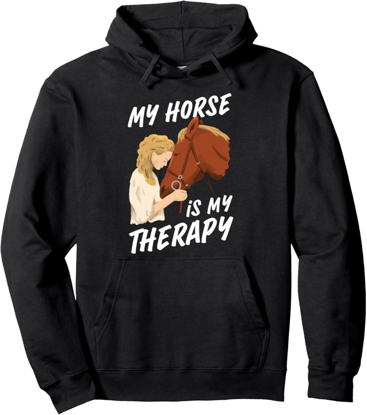 Pferde Mädchen Hannoveraner Therapie süsses Pullover Hoodie