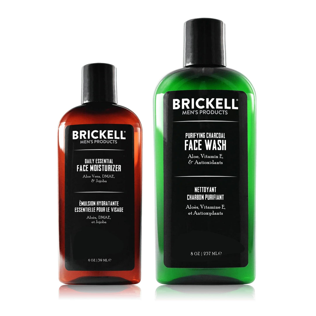 Brickell Men's Products täglich wesentliche gesichtspflege routine ii, purifying charcoal face wash