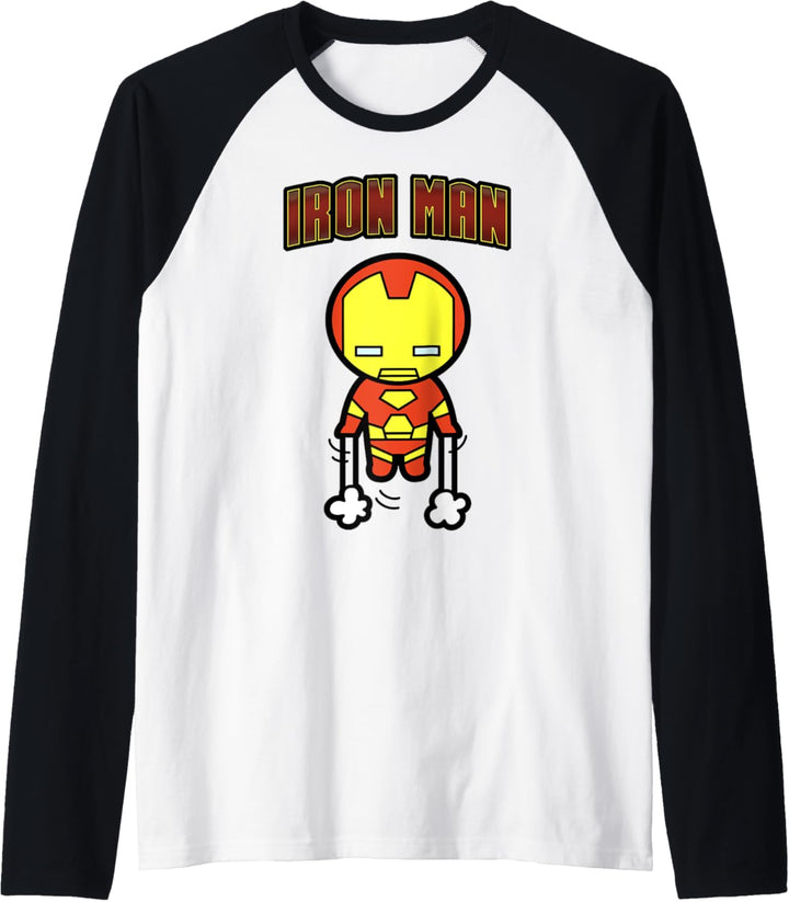 Marvel Iron Man Invincible Kawaii Flying Raglan