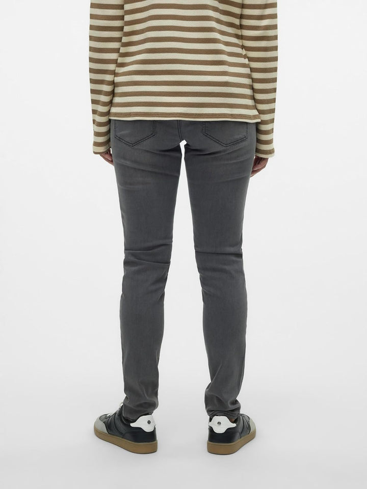 MAMALICIOUS Damen MLLOLA Slim Grey Jeans A. NOOS Hose 29W / 34L Grau (Grey Denim Grey Denim), 29W /