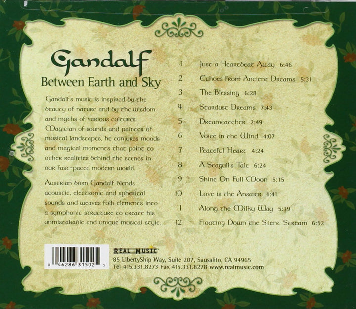 Between Earth and Sky, Audio-CD