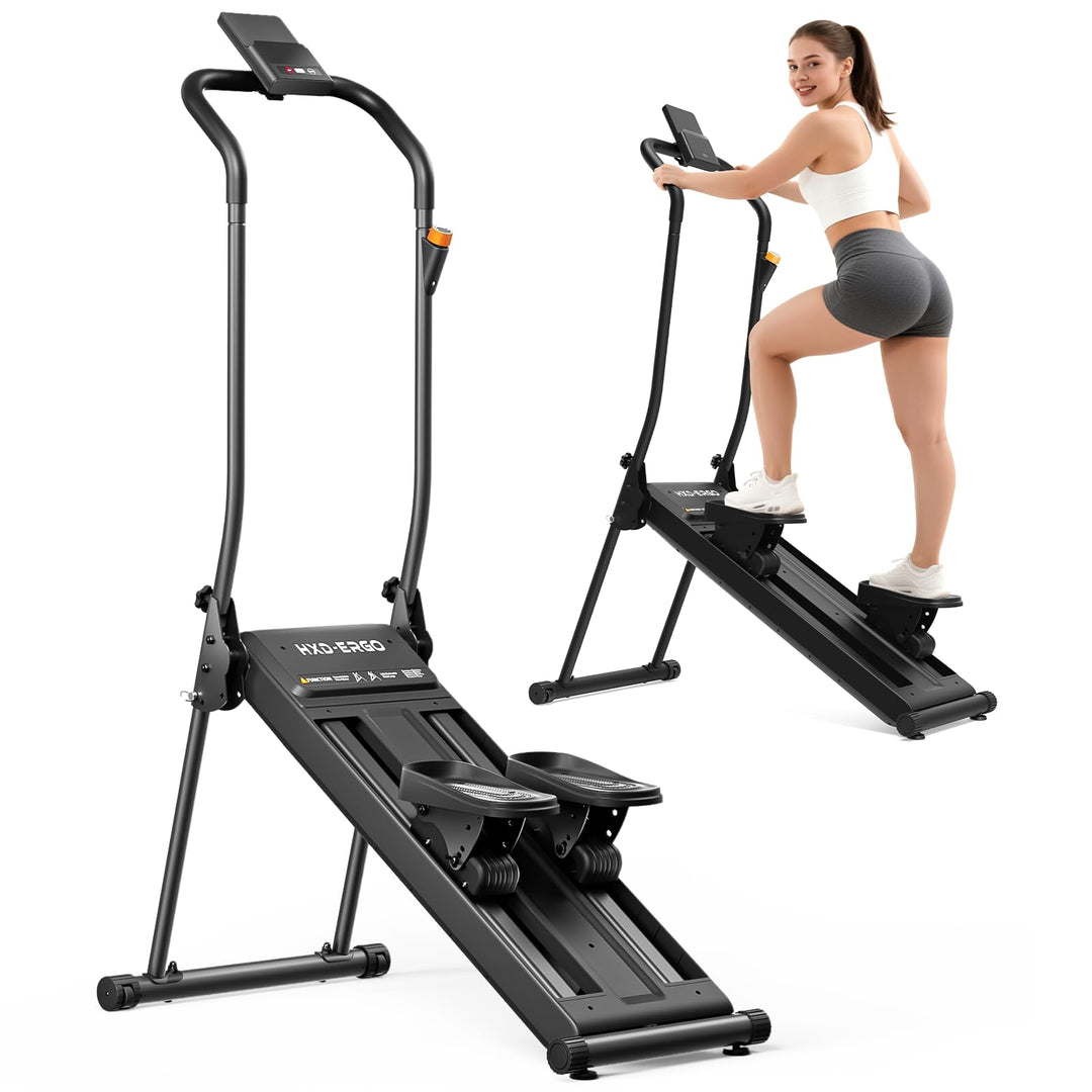 HXD-ERGO 2025 Magnetischer Stepper für Zuhause, Leiser Faltbarer Treppensteiger mit Einstellbarem Ra