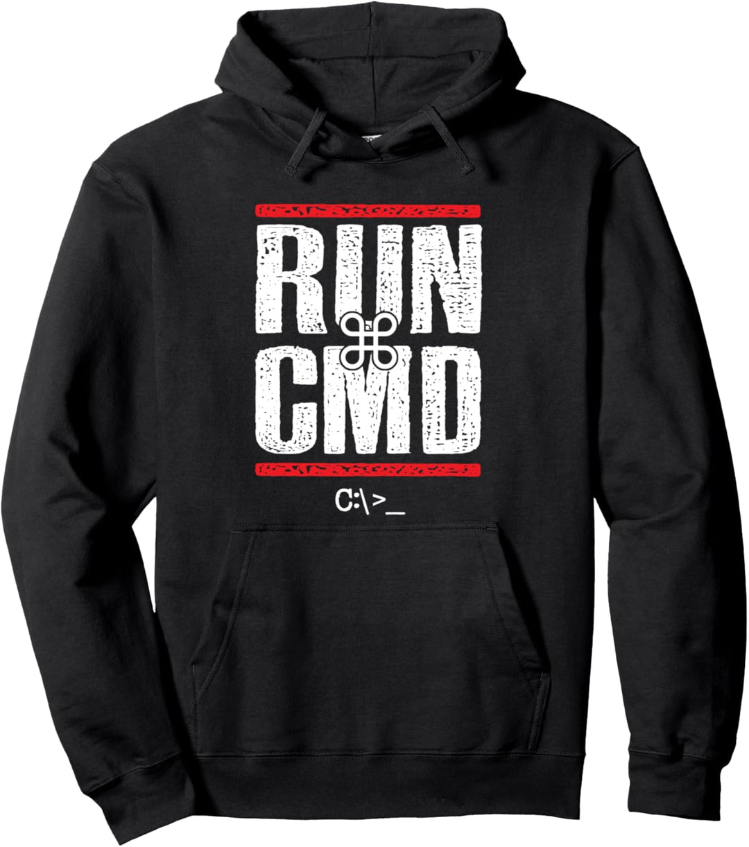 Run CMD Funny Computer Programmer Developer Admins Coder Pullover Hoodie