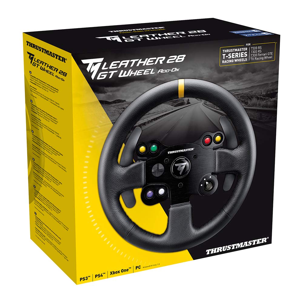 Thrustmaster Leather 28 GT Wheel Add on für PS5 / PS4 / Xbox Series X|S / Xbox One / PC Thrustmaster
