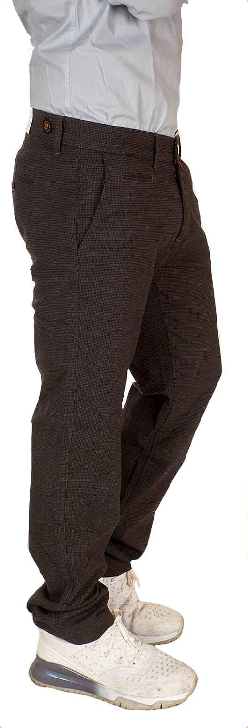 Pierre Cardin Jeans Herren Hose Lyon Chino Modern Fit Slim Leg Anthrazit W32/L32