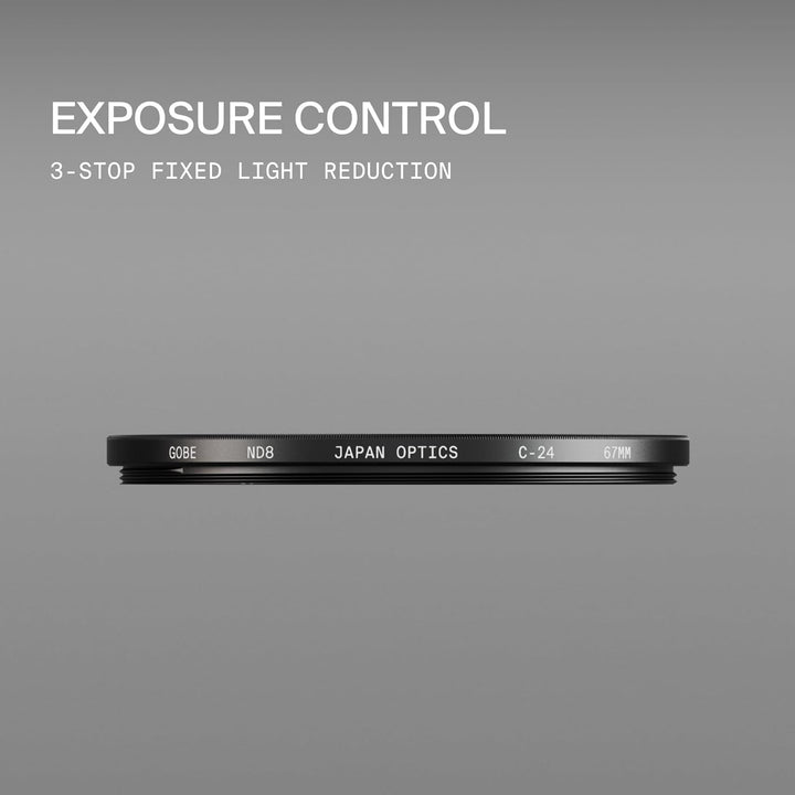 Gobe 62 mm Graufilter ND8 (3 Stop) ND Filter (2Peak) 62mm, 62mm
