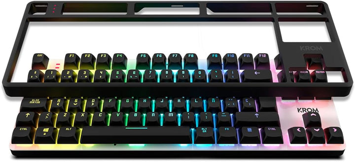 KROM KERNEL PRO - Mechanische Gaming-Tastatur RGB 18 Effekte, Bluetooth 5.3, 2.4 GHz und USB, TKL-Fo