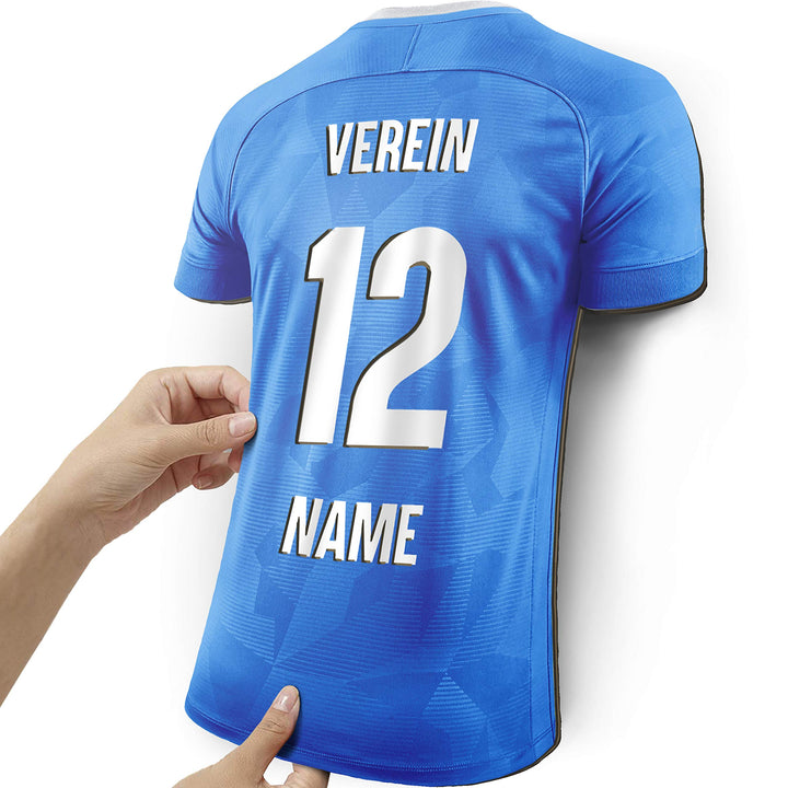 Elbeffekt Trikotlampe für Karlsruhe Fans aus Holz - personalisierbares Geschenk - schenke Dein indiv