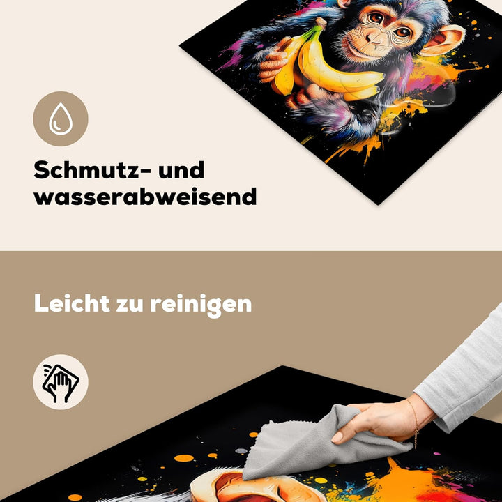 KitchenYeah© Herdabdeckplatte Einteilig 59x51 cm Küche Ceranfeld Abdeckplatte Cerankochfeld Abdeckun