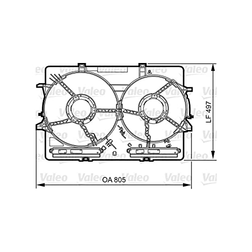 Valeo Halter Kühlerlüfter 820757