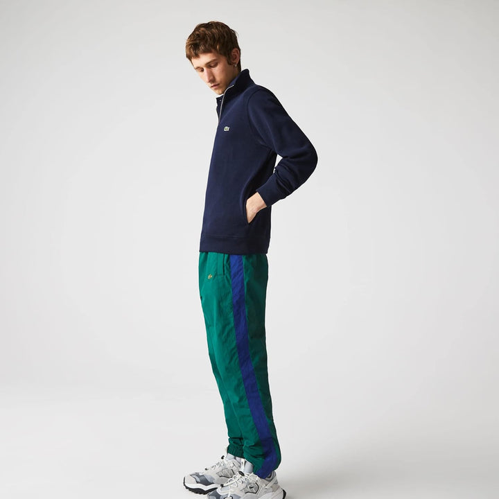 Lacoste Herren Sweatjacke SH1927, Männer Sweatshirt Reissverschluss,Regular Fit, S Marine