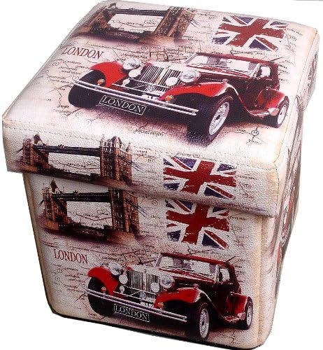 DanDiBo Hocker aus Kunstleder Sitzhocker 2219 Aufbewahrungsbox 40 cm Sitzwürfel Truhe KOR