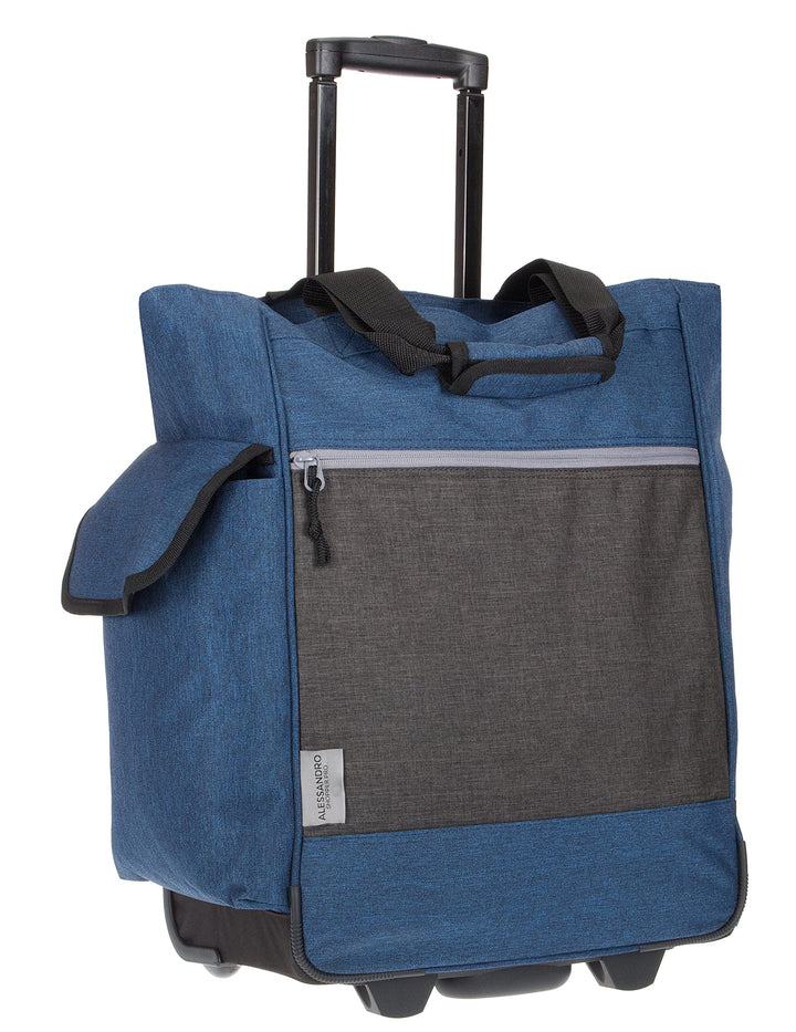 Alessandro Einkaufsroller Shoppingtrolley Einkaufstrolley (12894 Dark Blue), XL