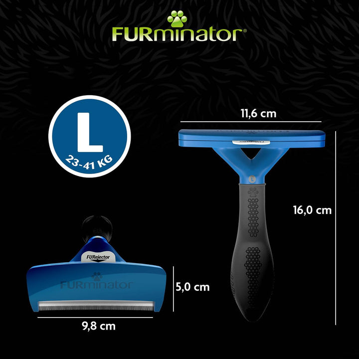 Furminator deShedding-Tool Hund Grösse L Kurzhaar - Hundebürste für grosse Hunde zur Entfernung der