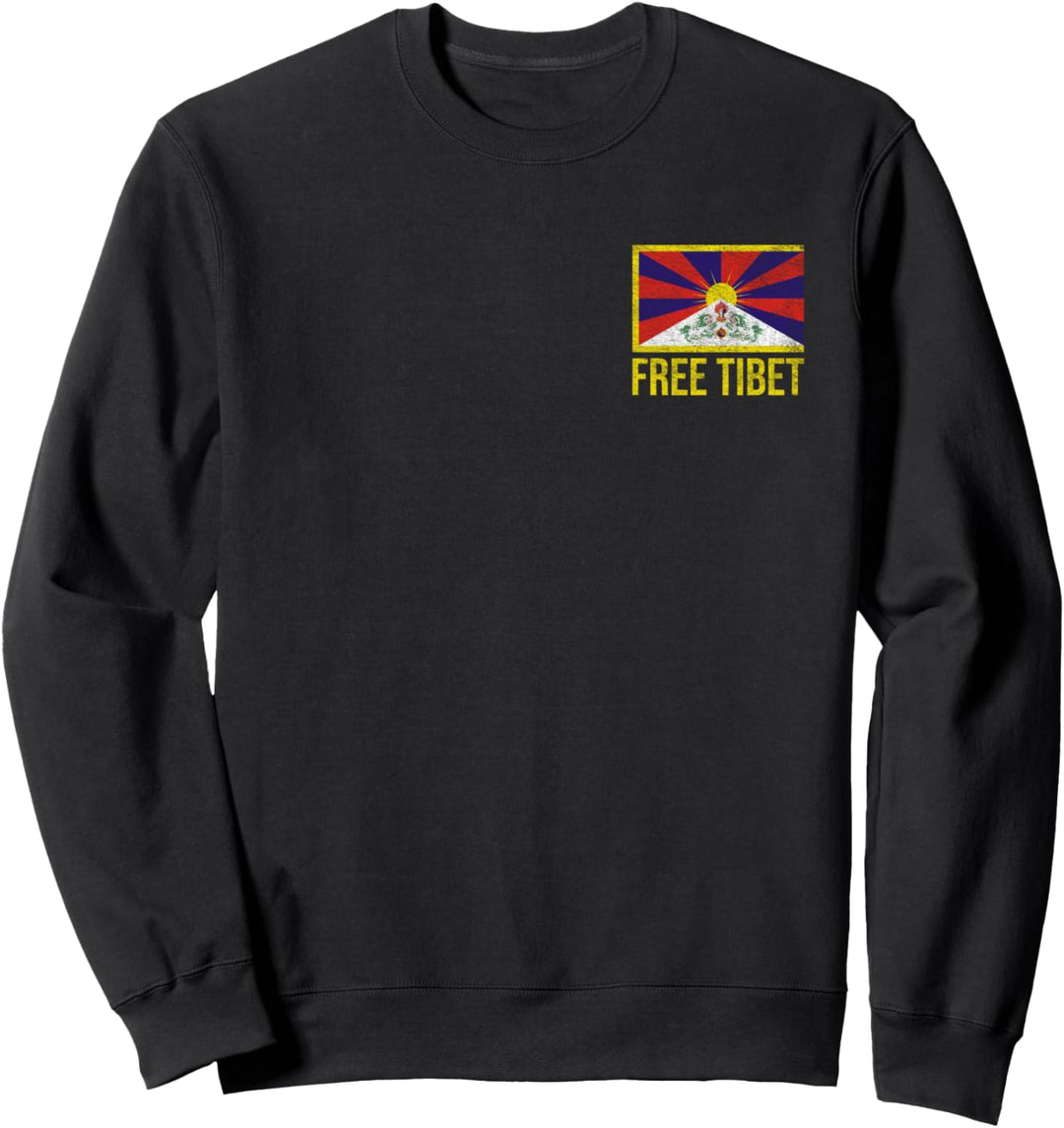 Free Tibet Tibetan Flag Emblem Restore The Dalai Lama Sweatshirt
