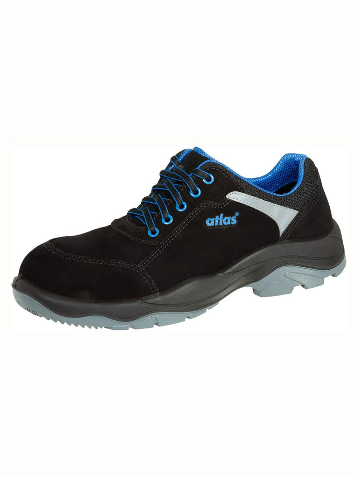 Atlas Halbschuh alu-tec 625 ESD S3 W.10 Gr.47 Schwarz Blau 47 EU Einfarbig, Schwarz Blau 47 EU Einfa