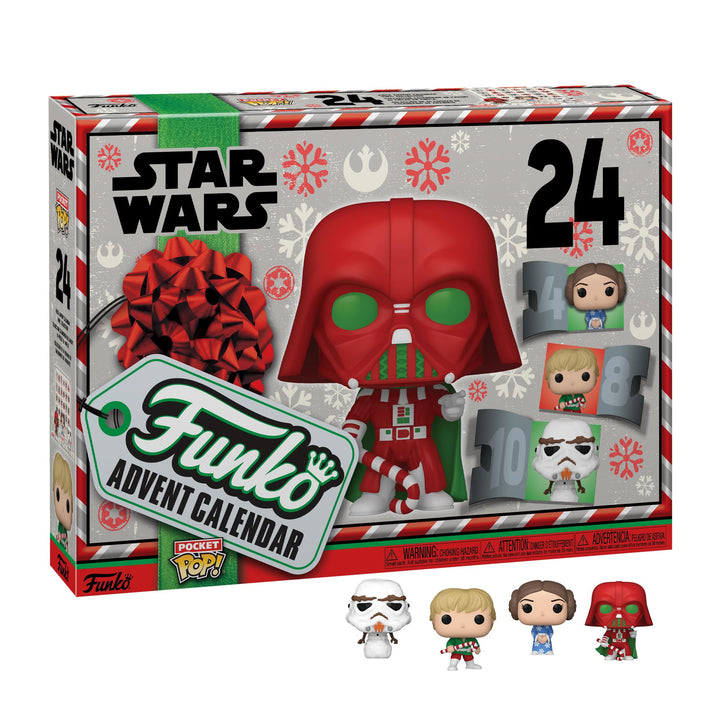 Funko Advent Calendar: Star Wars Holiday - Darth Vader - 24 Tage der Überraschung - Vinyl-Minifigur