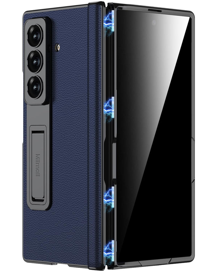 Miimall Privacy Case Kompatibel mit Samsung Galaxy Z Fold 7 Hülle Anti-SPY Displayschutz+Scharniersc